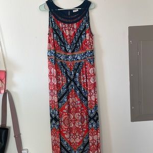 Red and blue sundress